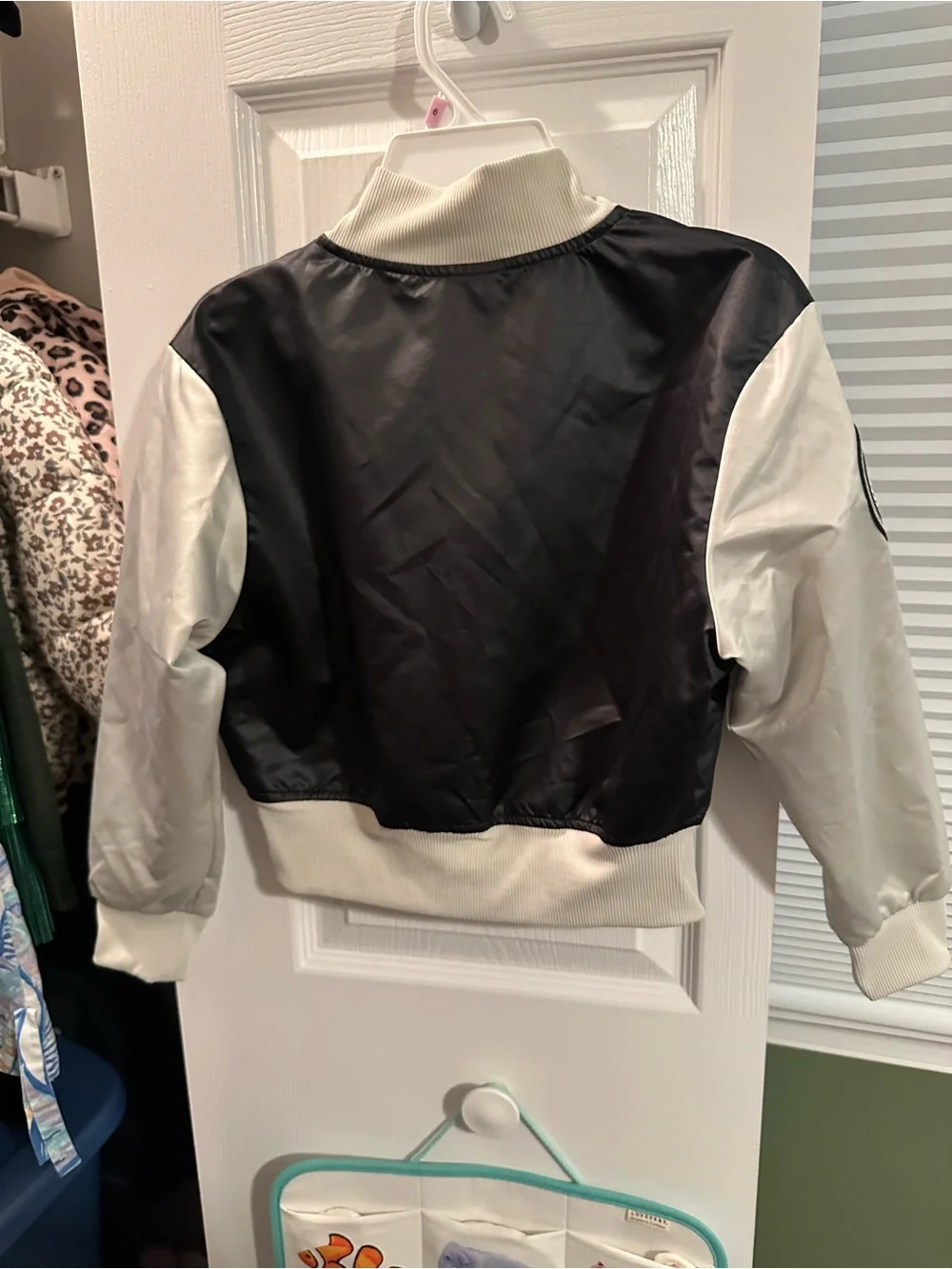 Nike Black and Cream Kids' Varsity Bomber Jacket